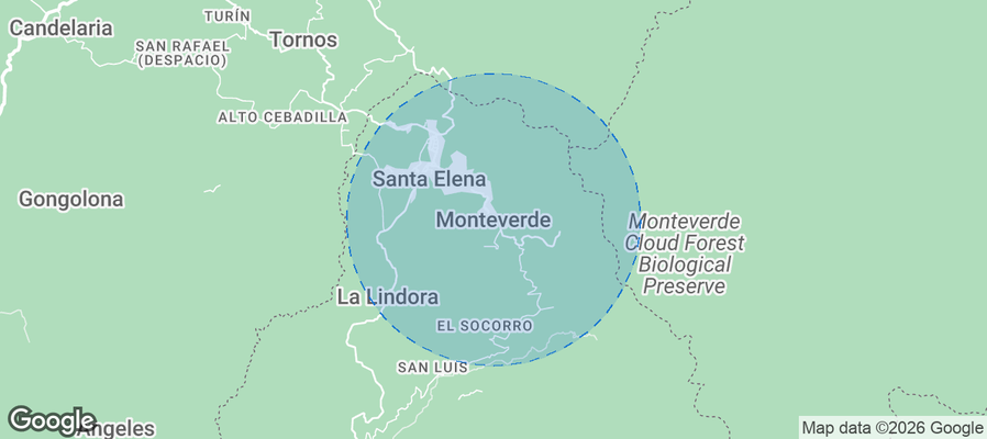 Monte Verde Airbnb map